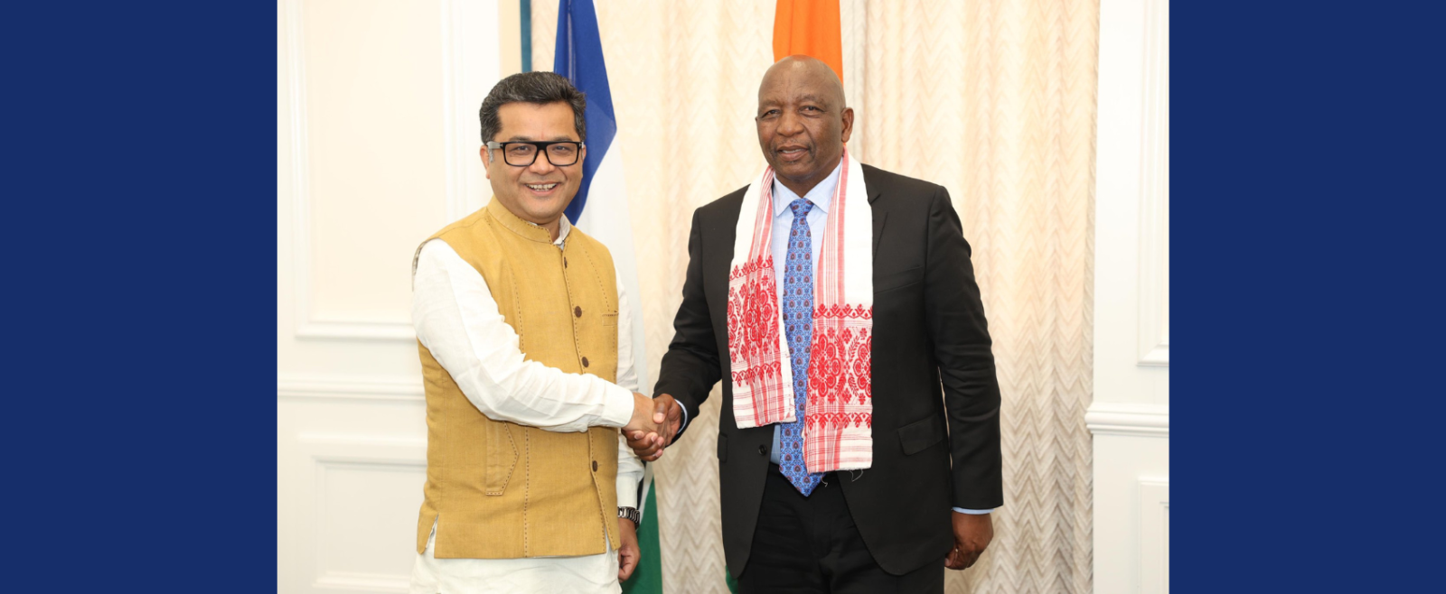 Hon. Minister of State, Shri Pabitra Margherita called on Prime Minister of Lesotho Right Hon’ble Samuel Ntsokoane Matekane