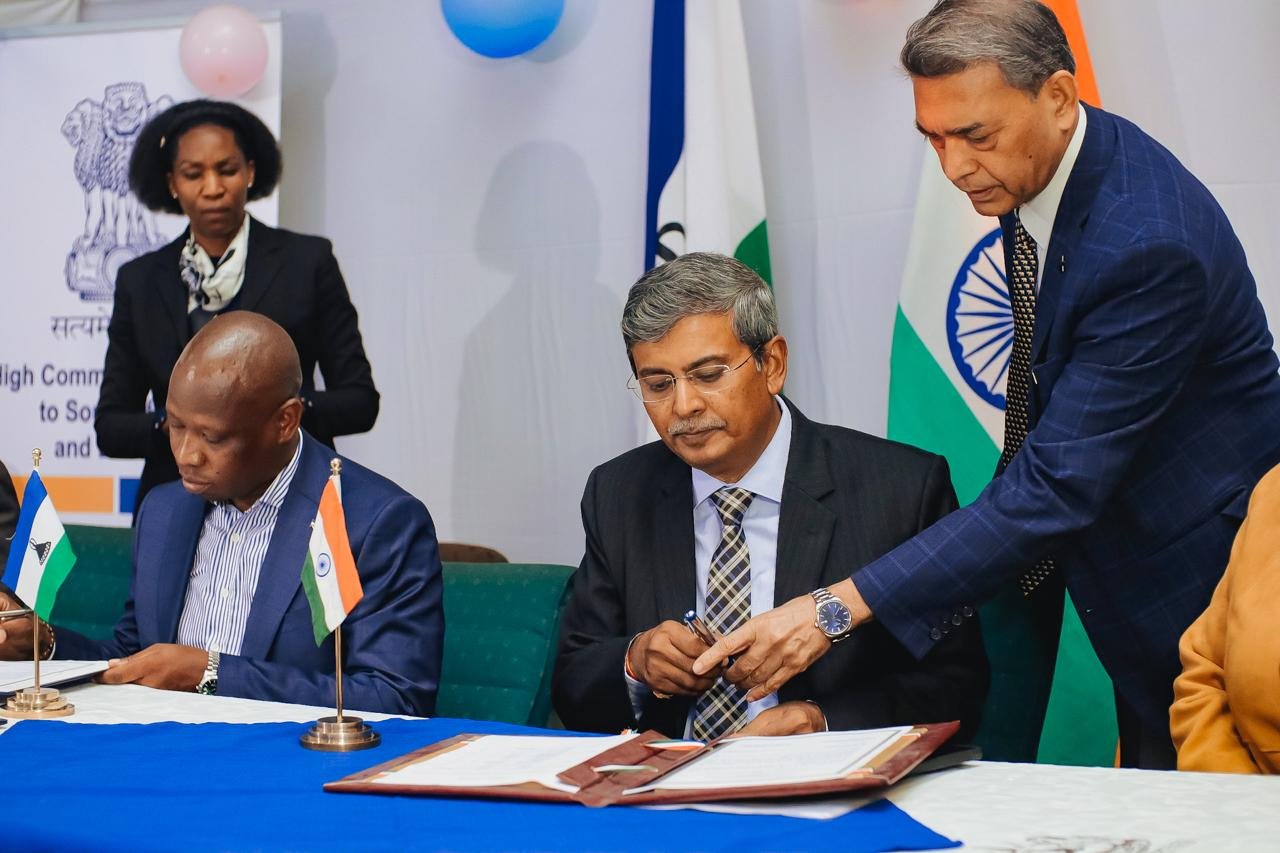 Donation of 1000 MT Rice and 1000 MT Sorghum to Lesotho.