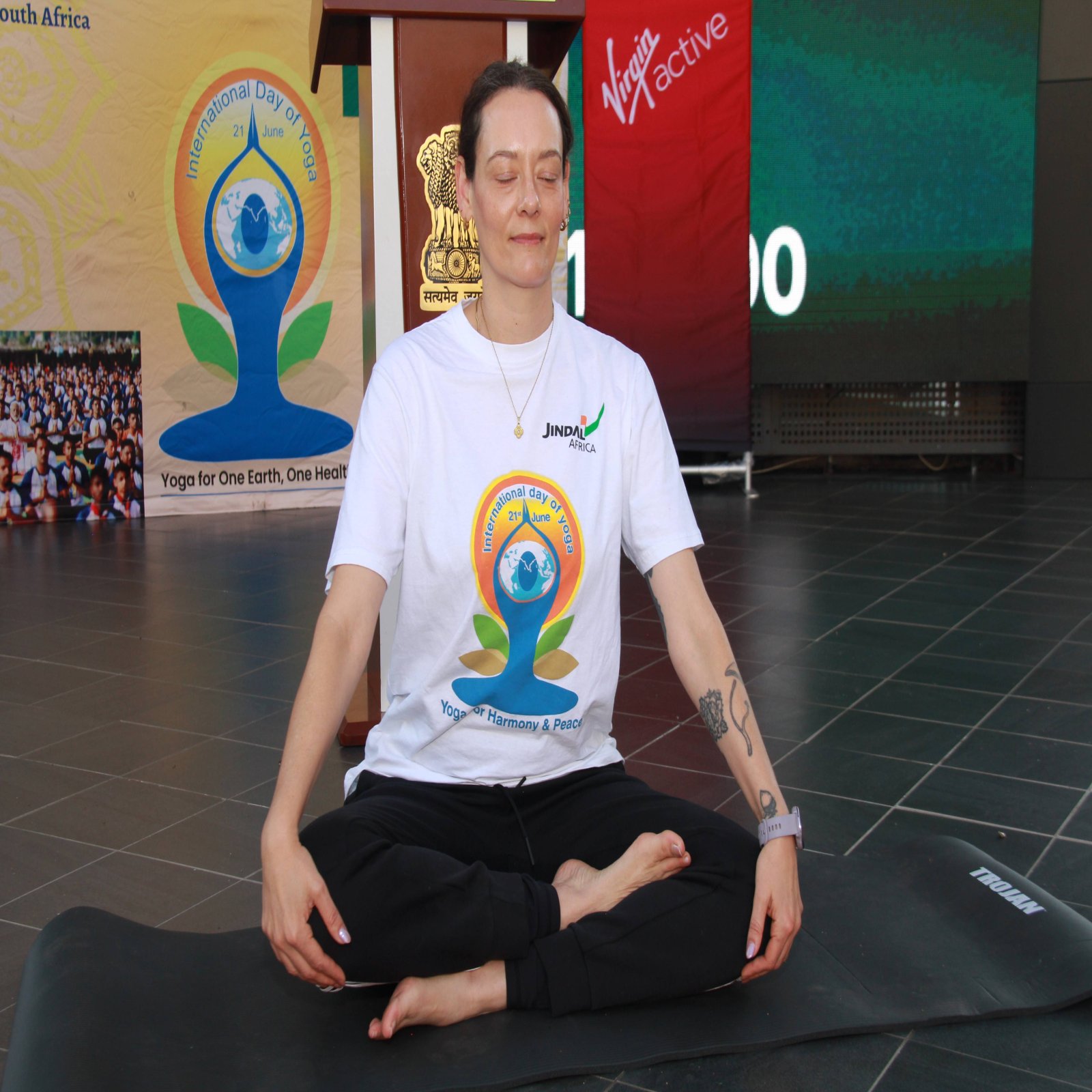 Curtain Raiser Event for the 12th International Day of Yoga organised by High Commission of India, Pretoria at Virgin Active, Loftus Park on 29 May 2026