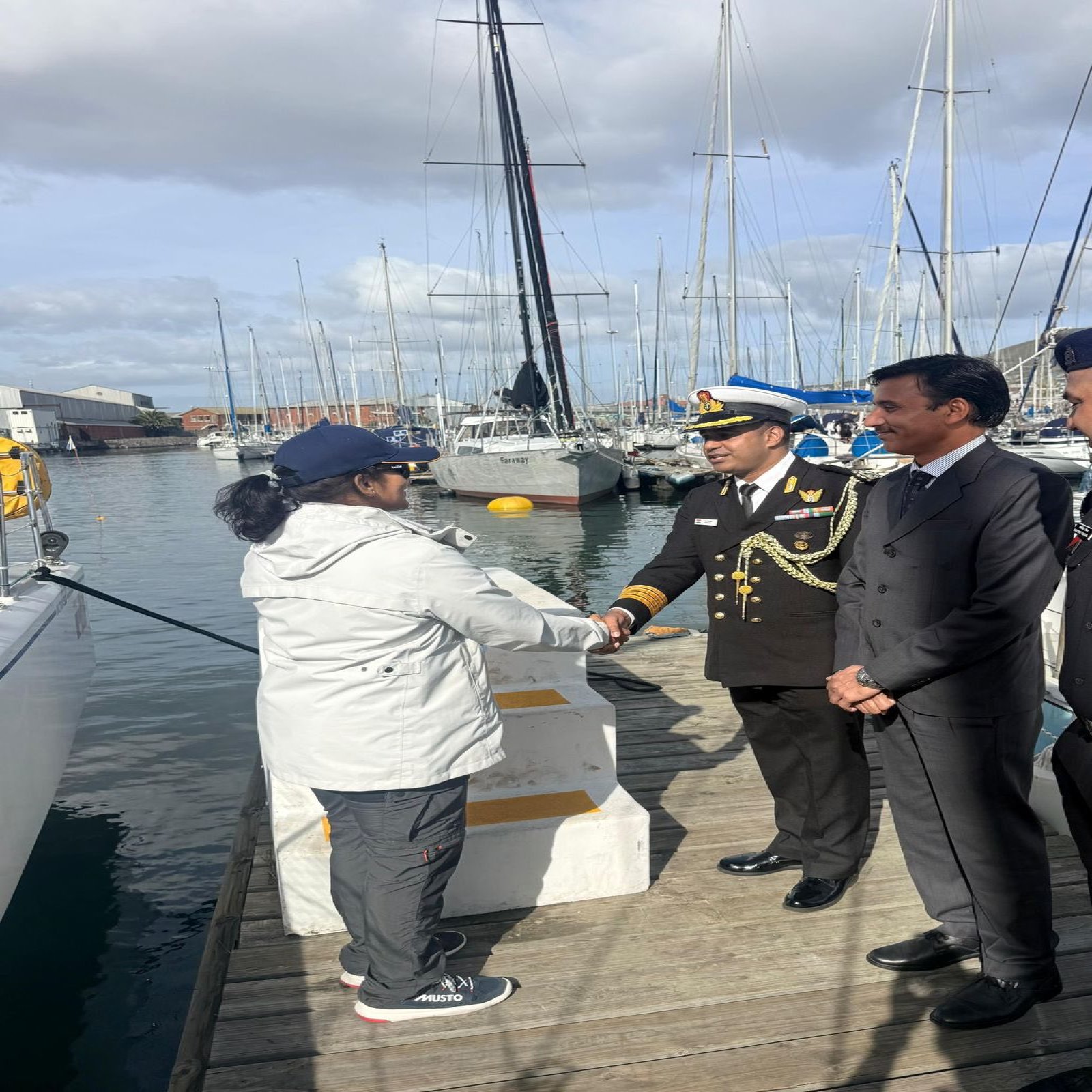 Some Glimpses of Cape Town bidding farewell to IASV Triveni as the all-women Tri-Services crew sails onward on their circumnavigation mission to Mumbai