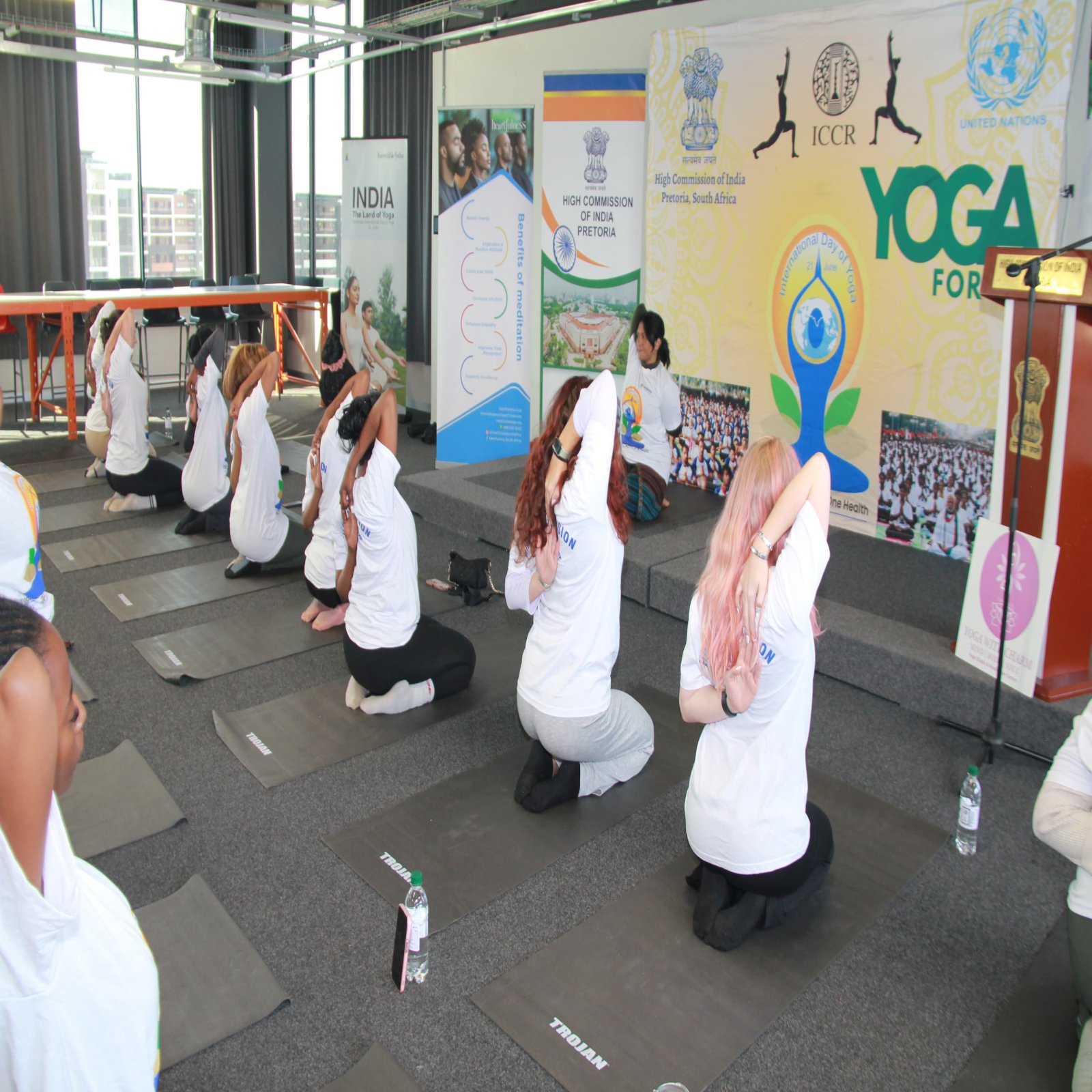 Curtain Raiser event for the 12th International Day of Yoga by High Commission of India, Pretoria at Stadio Higher Education on 20 May 2026