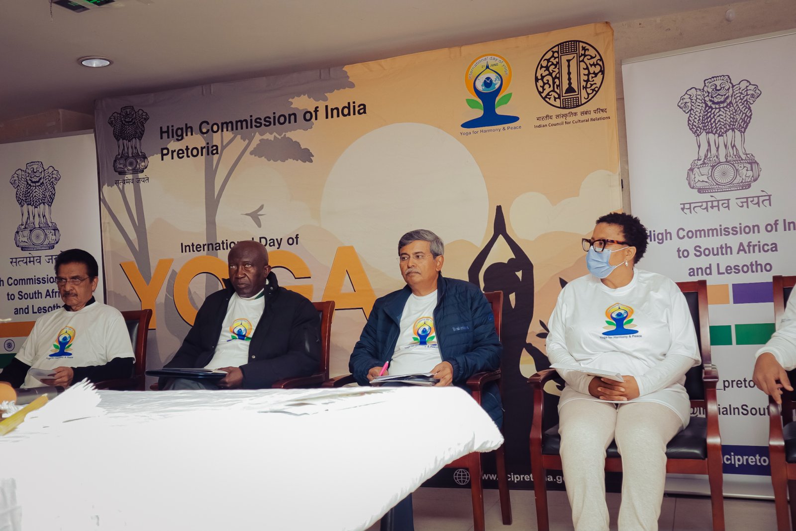 The Hon. Minister of Labour & Employment H.E. Tseliso Mokhsi, Kingdom of Lesotho and H.E. Prabhat Kumar, High Commissioner of India to South Africa and Lesotho and attended the #IDY2025 Celebration, and highlighted the importance of Yoga in our daily life.  The High Commission of India, Pretoria, in collaboration with the Indian Association of Lesotho celebrated the 11th International Day of Yoga in Maseru, Lesotho
