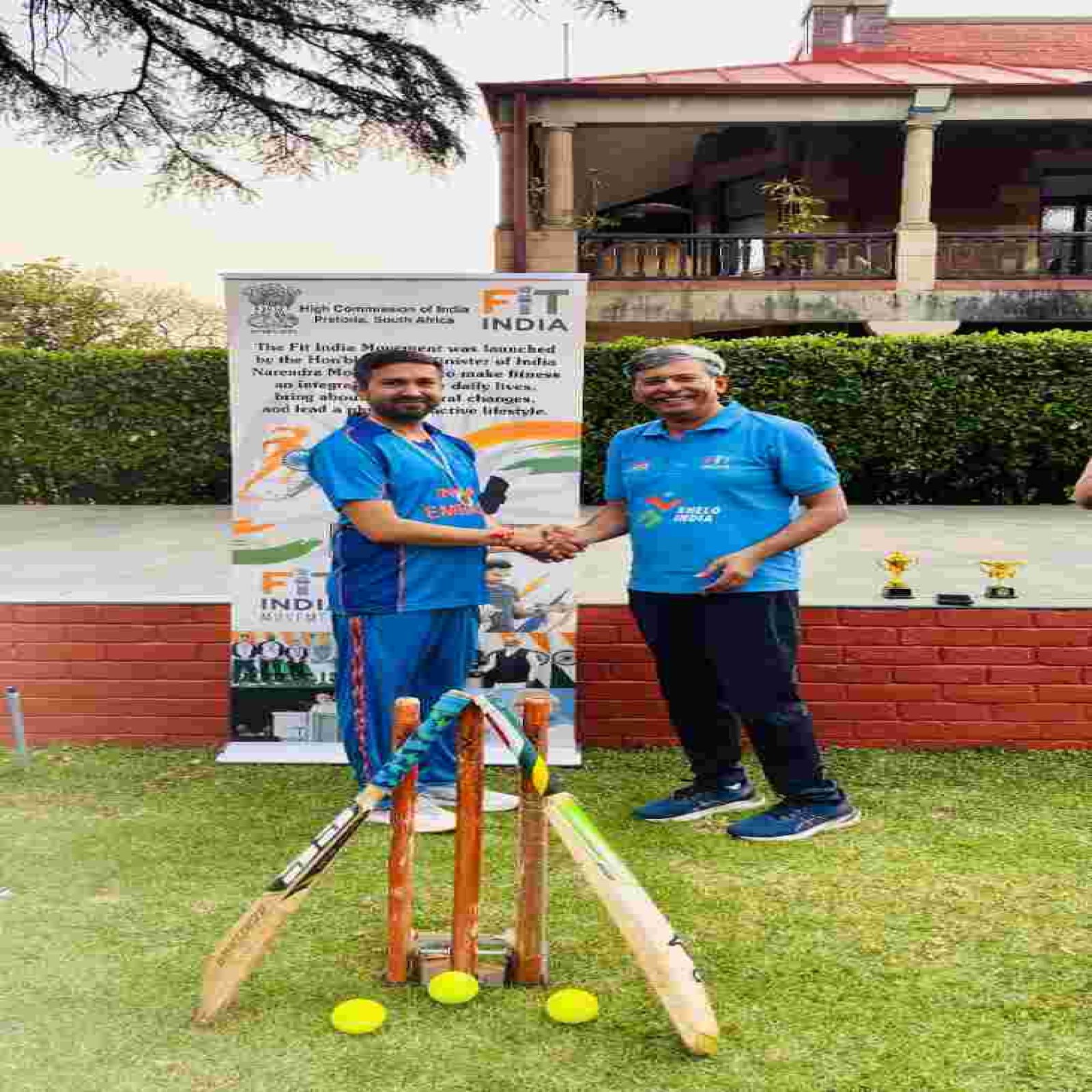 Friendly Cricket Match organised by HCI Pretoria on National Sports Day 2026