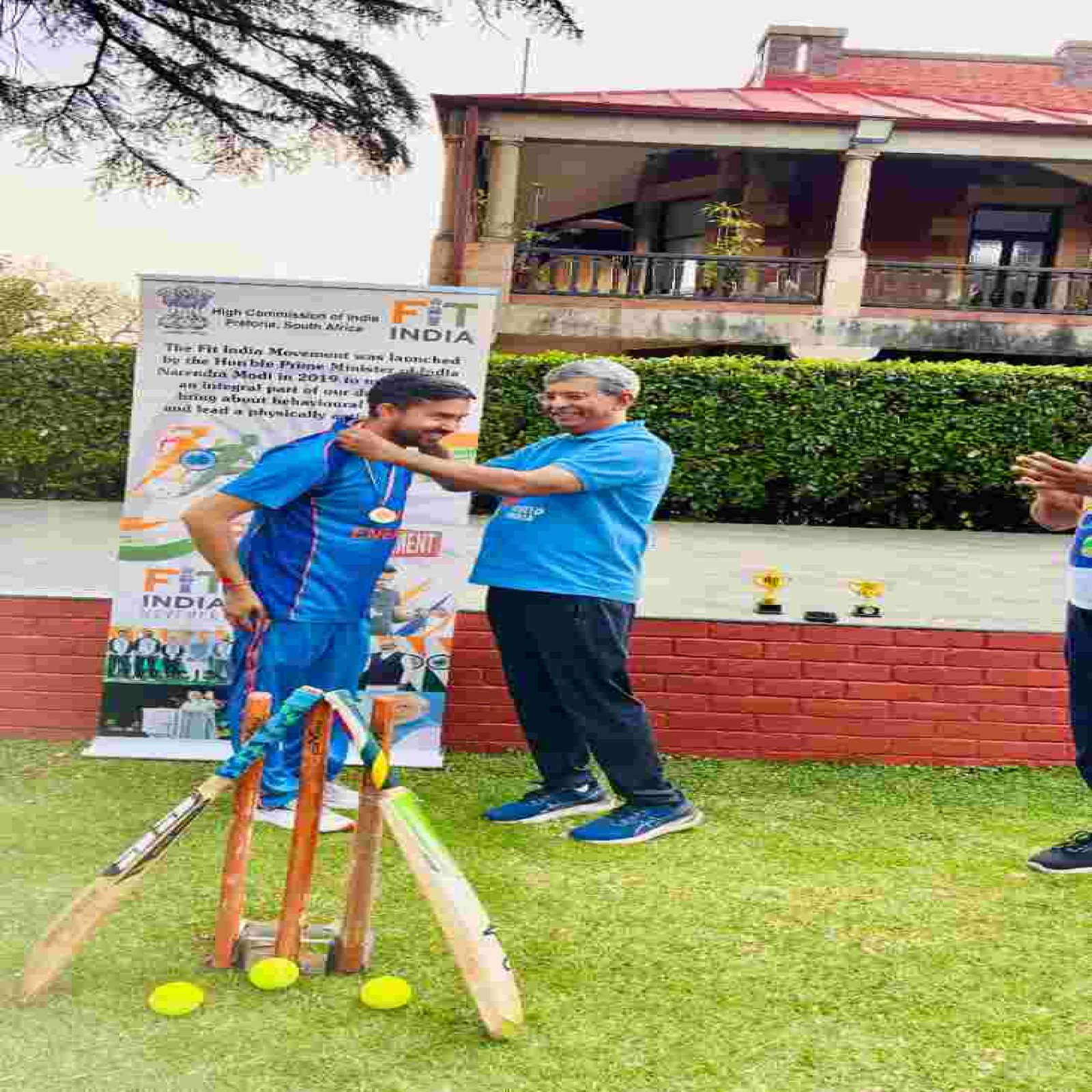Friendly Cricket Match organised by HCI Pretoria on National Sports Day 2026