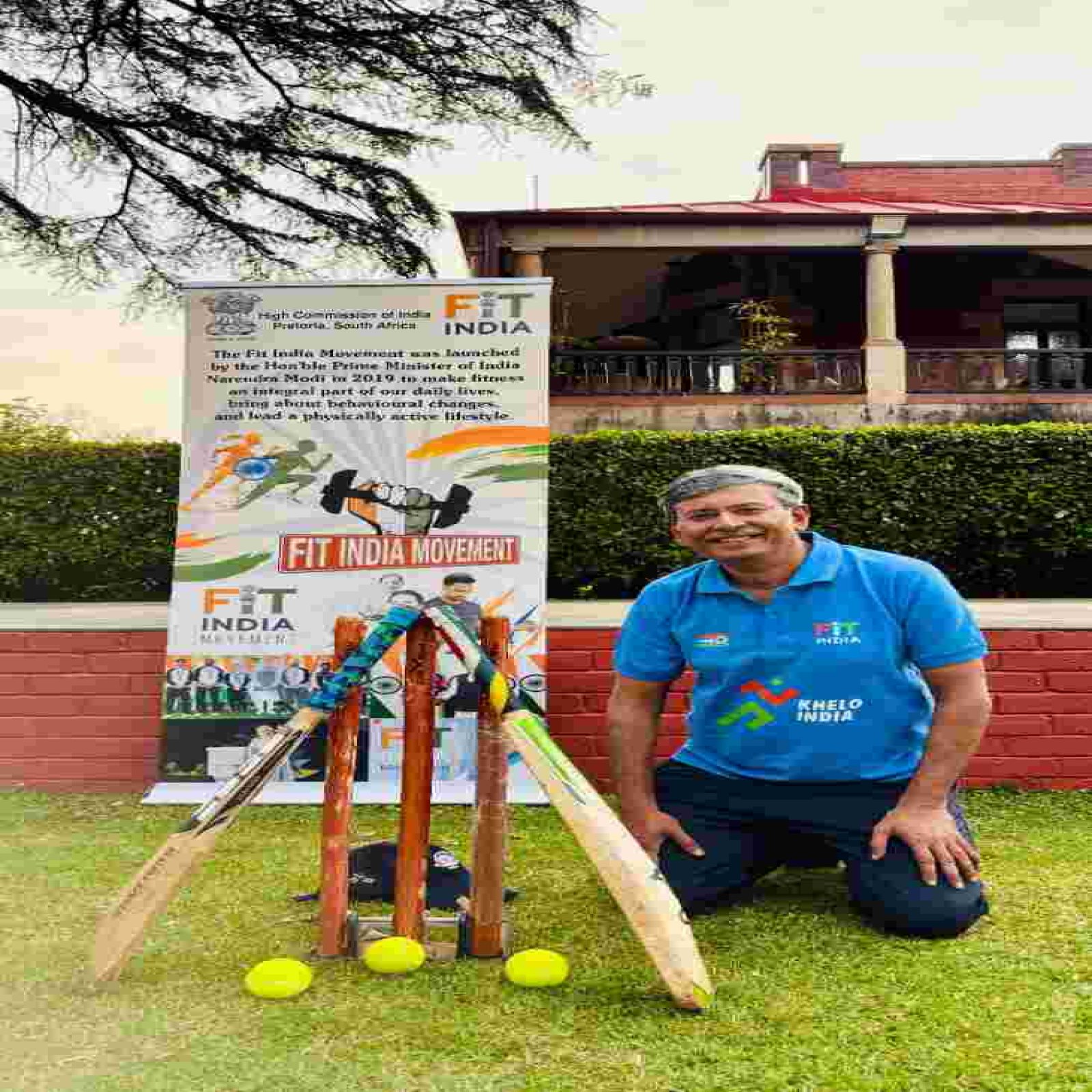 Friendly Cricket Match organised by HCI Pretoria on National Sports Day 2026
