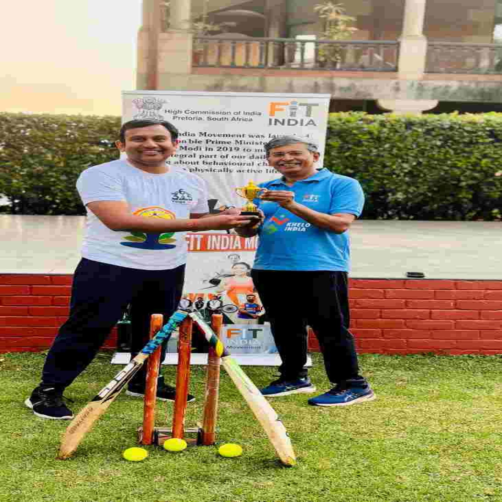 Friendly Cricket Match organised by HCI Pretoria on National Sports Day 2026