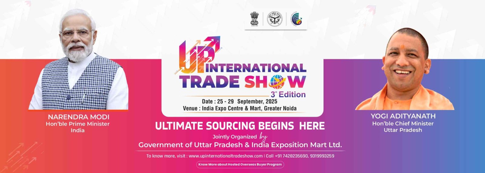 Uttar Pradesh International Trade Show (UPITS) from 25-29 September 2025 in Greater Noida.