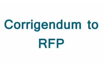 Corrigendum to RFP
